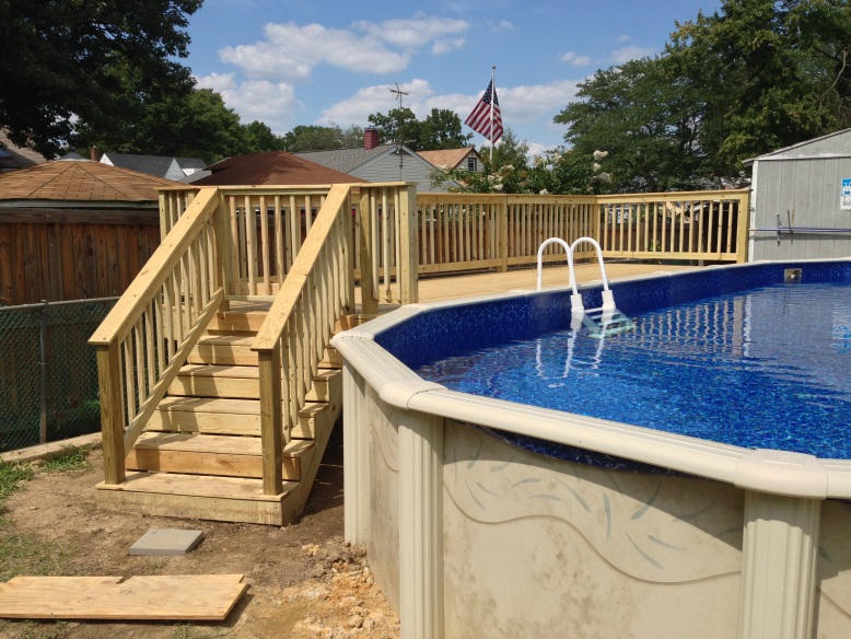 Above Ground Pool Deck 2 - Carpentry Solutions, LLC